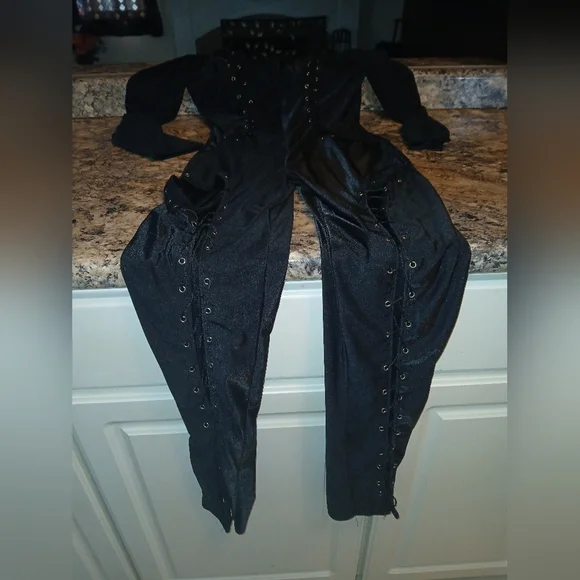 Elegant Black Jumpsuit Women's Size Extra Large One Piece Sexy - Picture 2 of 3